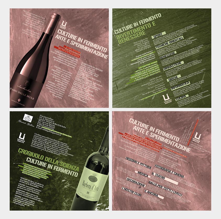 Volantini Culture in Fermento per inaugurazione corsi Unitre Milano